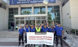 Eylemler sürüyor... İzmir Büyükşehir Belediyesi taşeronda ısrarcı