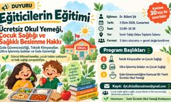 İzmir Ücretsiz Okul Yemeği Koalisyonu’ndan çocuk sağlığı eğitimi