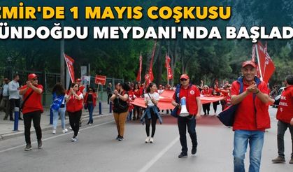 İzmir'de 1 Mayıs coşkusu Gündoğdu Meydanı'nda başladı