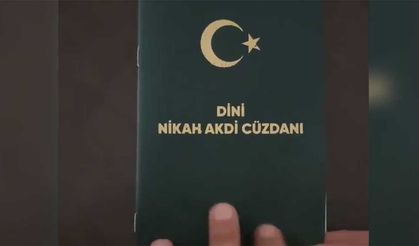 'Dini nikah cüzdanı' tartışma yarattı!