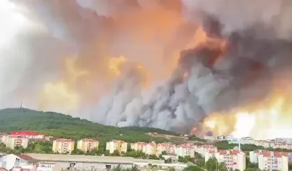 Yangın sürüyor | Valilikten uyarı: Çanakkale- İzmir yolunu kullanmayın!