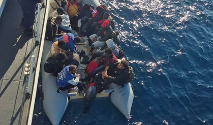 Dikili'de göçmen operasyonu: Çok sayıda kişi kurtarıldı