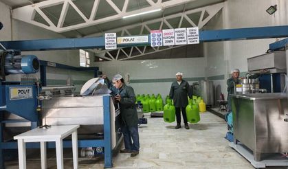 Bademler zeytinyağı fabrikası yeni sezona hazır: Hemen ve hijyenik sıkım başlıyor