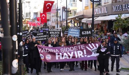 Kemalpaşa, kadına şiddete karşı ses yükseltti