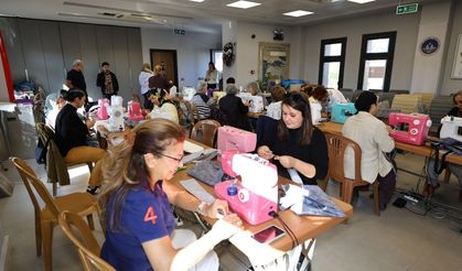 Selçuk’ta ücretsiz dikiş atolyesi: Yetenekli kadınlar buluştu