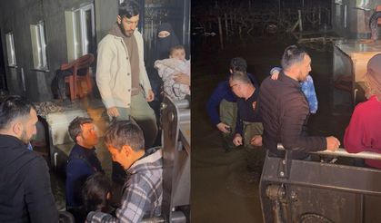 Manisa'da korku dolu anlar: Sel sularında mahsur kalan 11 kişilik aile kurtarıldı!