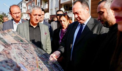 Manisa Belediye Başkanı Dutlulu Saruhanlı'daki 22 milyon TL’lik altyapı çalışmalarını inceledi
