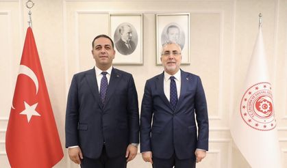 Narlıdere Belediye Başkanı Uzun Bakan Işıkhan'ı ziyaret etti