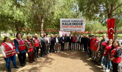 Meslek Fabrikası nöbetinde 8’inci gün... CHP'li Polat: Hakkı haklıya teslim edin