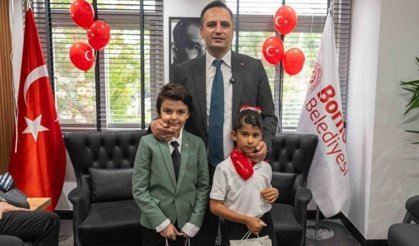 Bornova’da başkanlık koltuğu çocuklara emanet