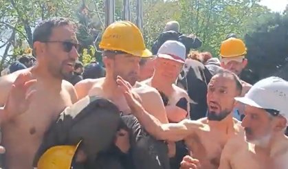 Hakkını arayan madencilere polisten biber gazlı müdahale!