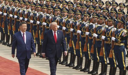 Yıllar sonra gelen ziyaret... Trump Xi ile Pekin'de bir arada