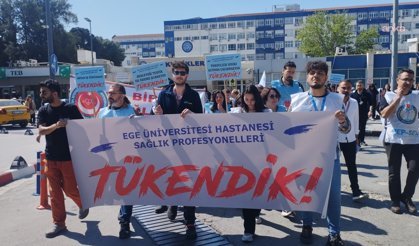 Ege Üniversitesi Hastanesi’nde sağlık çalışanları iş bıraktı: Tükenme noktasına geldik!