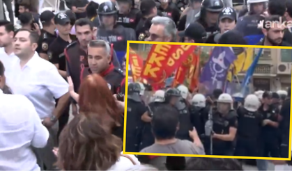 Aktivistlere operasyon... İzmir’de Emek Demokrasi’nin açıklamasına polis müdahalesi