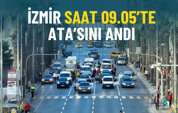 İzmir saat 09.05’te Ata’sını andı