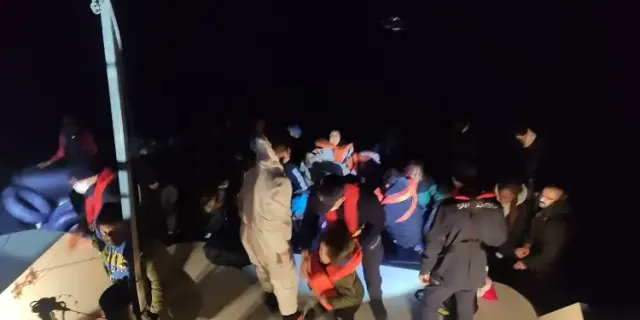 40 göçmen yakalandı, 36 göçmen kurtarıldı