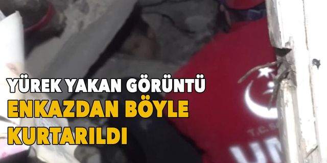 Kahramanmaraş'ta deprem! Küçük çocuk enkazdan böyle kurtarıldı!
