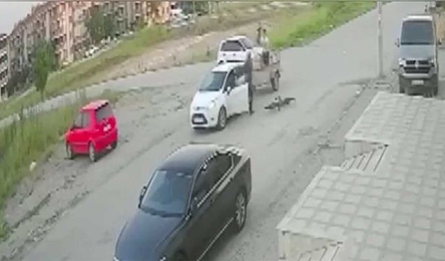 Balıkesir'de ilginç kaza! O anlar böyle görüntülendi!
