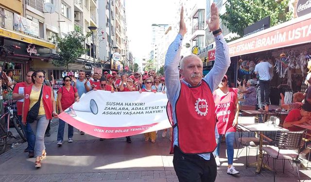 İzmir'de zamlara karşı eylem: Genel grev çağrısı yapıldı