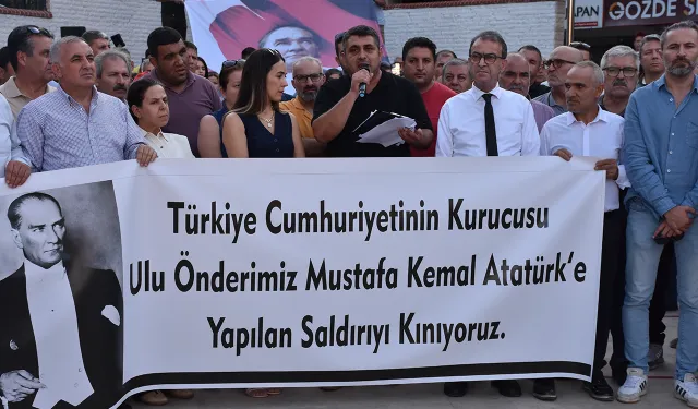 Atatürk Anıtı'na yönelik saldırıya ilişkin ortak tepki!