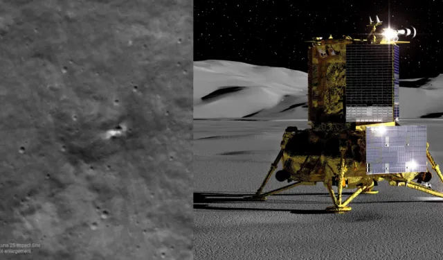 Rusya'nın Uzay Aracı Luna-25, Ay'da dev krater oluşturdu