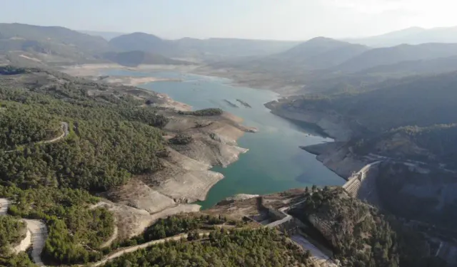 Aydın'da endişelendiren görüntü: Su seviyesi dibe vurdu