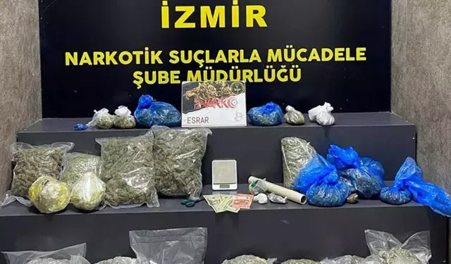 İzmir'de 10 kilogramdan fazla uyuşturucu madde yakalandı