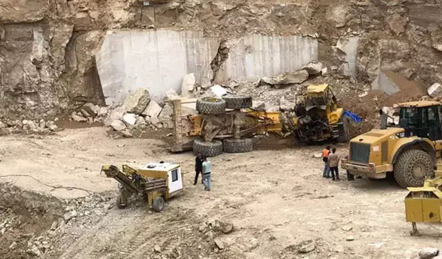 Mermer ocağında kaza: 1 işçi hayatını kaybetti