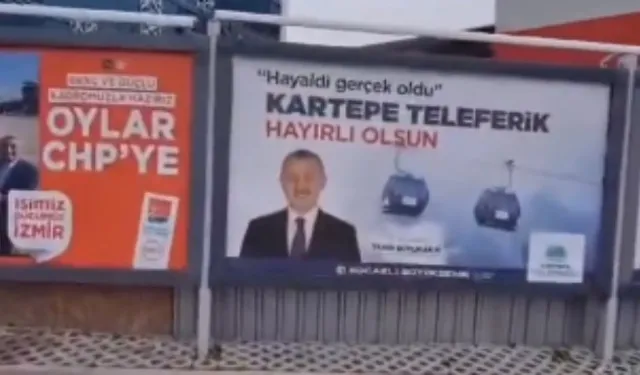 Gören bir daha dönüp baktı: İzmir'de Kocaeli pankartının işi ne?