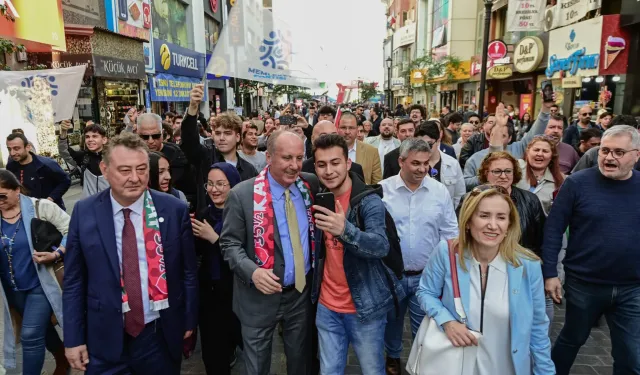 Memleket Partisi lideri İnce seçim çalışmaları için İzmir'de