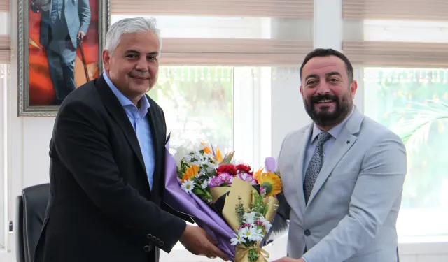 Ödemiş'te Başkan Turan'ın ilk ziyareti Kaymakam Aksoy'a