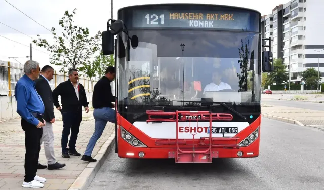 Yeniden hizmete alınmıştı: Başkan Tugay'a otobüs hattı teşekkürü