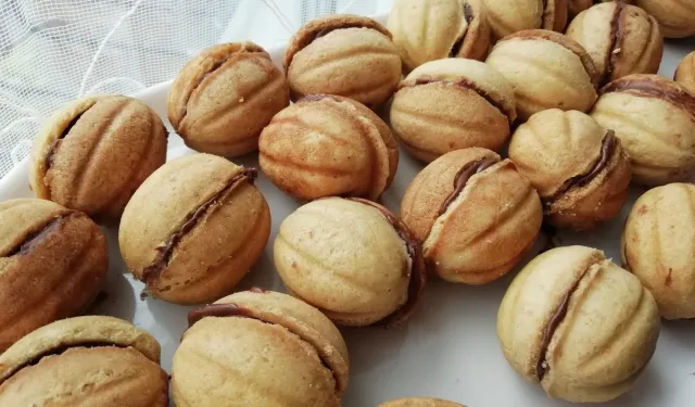 Bu kurabiye dev bir cevizi andırıyor: Ceviz Kurabiye nasıl yapılır? Malzemeleri nelerdir?