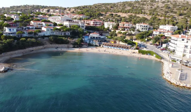 İzmir'in dinlendiren plajı: İlçe merkezinden yürüyerek ulaşmak mümkün