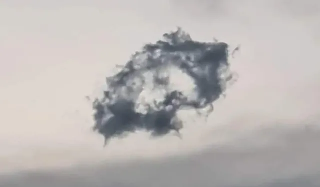 Gökyüzünde şaşırtan görüntü: Çocuk yüzlü bulut göründü