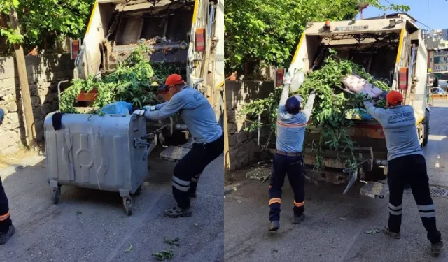 Karabağlar'da temizliğe bayram izni yok: 3148 ton atık toplandı