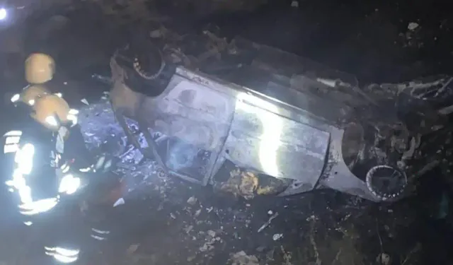 Katliam gibi kaza: Şarampole uçan otomobildeki 4 kişi öldü