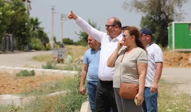 Menderes’te denetim: Başkan Çiçek sahaya indi