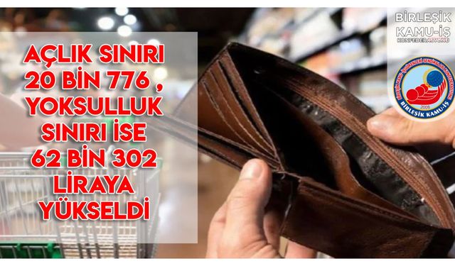 Artık aç bile değiliz: Açlık sınırı 20 bin 776 TL'ye yükseldi