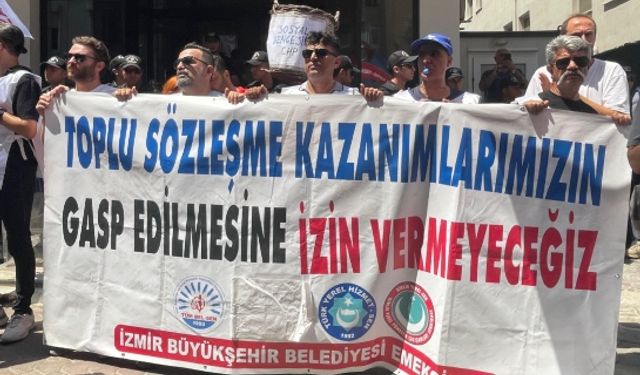 Büyükşehir emekçileri CHP İl Başkanlığı’na yürüdü: Emekçiler haklarından vazgeçmeyecek!
