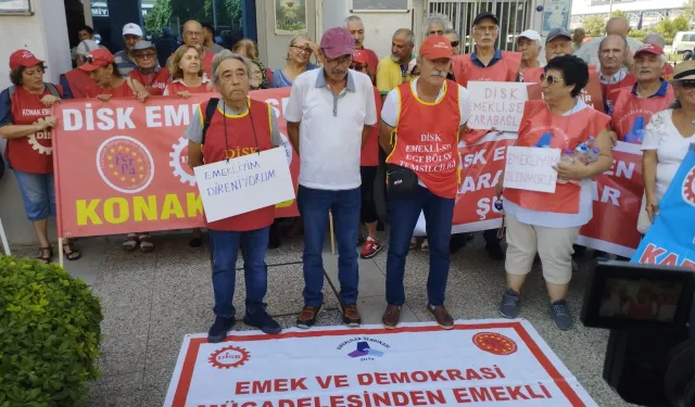 DİSK'li emekliler İzmir'den ses yükseltti: 10 bin lira ile siz geçinmeye çalışın!