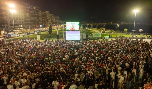 Bütün İzmir tek yürekti: Çeyrek final coşkuyla kutlandı