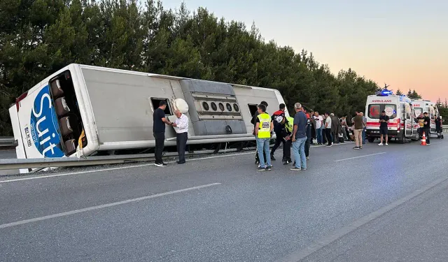 Hatay-İzmir seferini yapan otobüs devrildi: Çok sayıda yaralı var