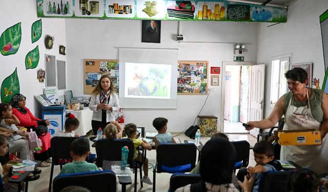 Bornova’da çocuklara çevreci eğitim: Orman yangınları anlatıldı