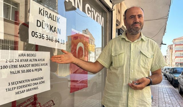 Dükkanı için 400 ekmek kira istiyordu: Mazot veya altın seçeneklerini de ekledi