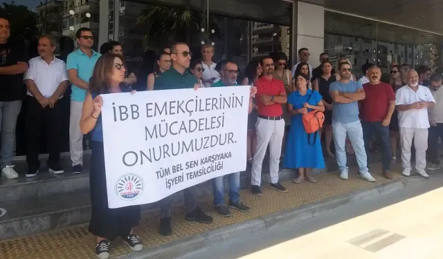 İzmir Büyükşehir emekçilerine Karşıyaka Belediyesi emekçilerinden destek