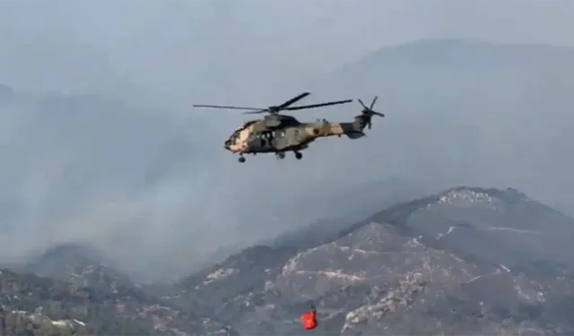 Türk Silahlı Kuvvetleri 7 helikopterle Afyon, İzmir ve Ankara’daki yangınlarla aralıksız mücadele ediyor