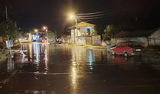 İzmir'in iki ilçesinde yağmur ve rüzgar etkili oldu