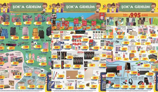 ŞOK Market'e okul malzemeleri geliyor: 14 Ağustos-30 Eylül kataloğu