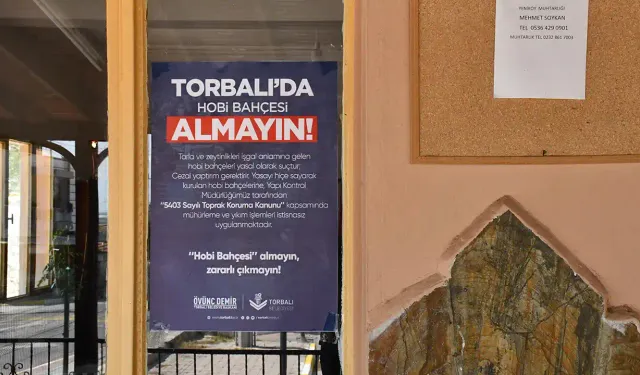 Torbalı'da başkan uyardı: Hobi bahçesi almayın